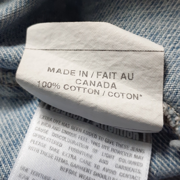 Yoga Jeans | Jude Boyfriend Vintage Wash 100% Cotton Jean Jacket Made in Canada - Picture 9 of 9